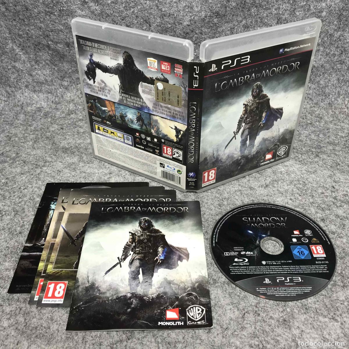 Videojogos e Consolas: LA TERRA DI MEZZO LOMBRA DI MORDOR SONY PLAYSTATION 3 PS3