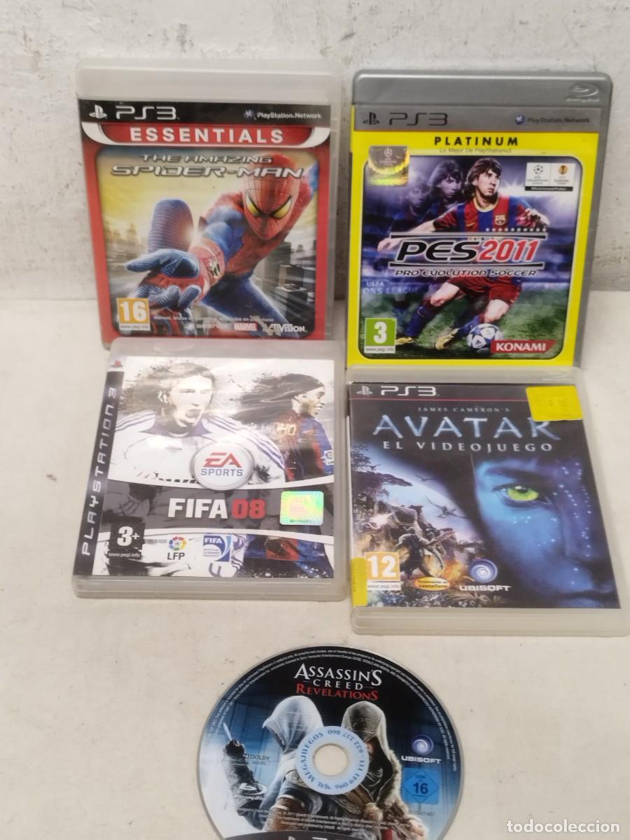 Videojuegos y consolas: &rdquo;Lote 3 Juegos y 2 cajas PS3. Assassins creed revelation sin caja. Avatar y Spiderman solo caja)&rdquo;