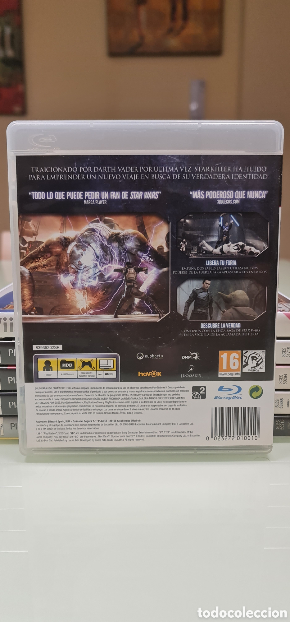 Videojuegos y consolas: Star Wars El Poder de la Fuerza II PS3 Pal Espa&ntilde;a - Foto 3