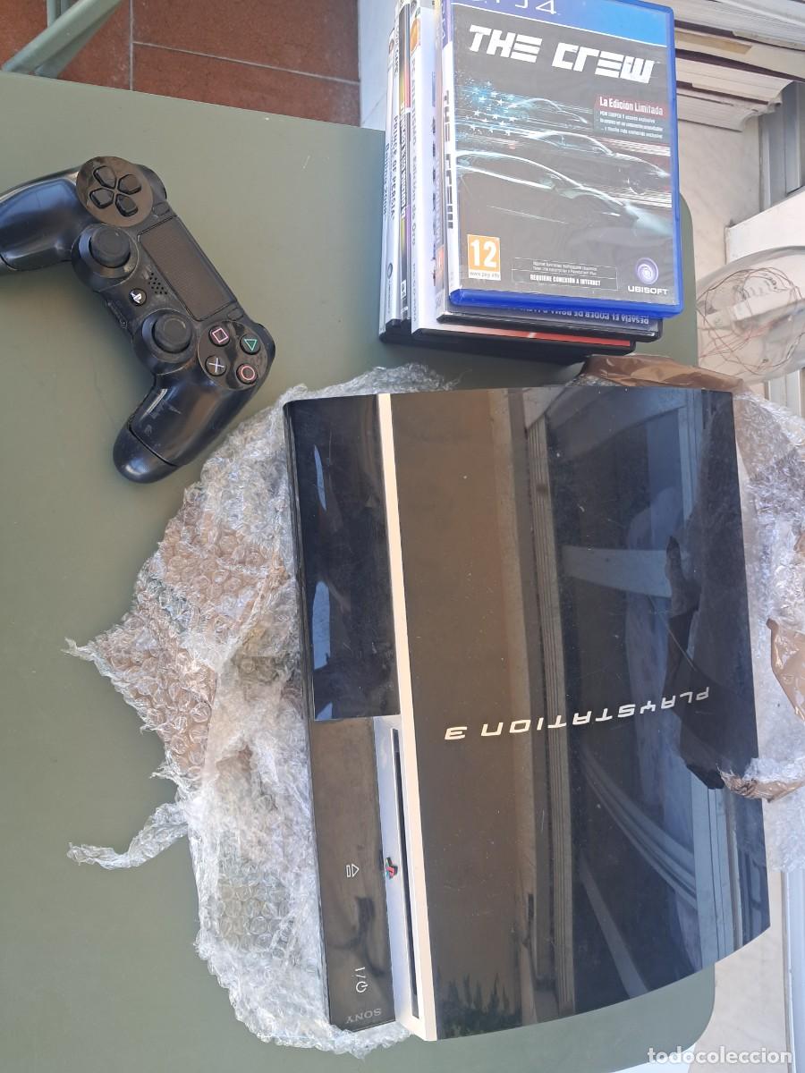 Videojuegos y consolas: Lote PS3 Fat (Para Piezas/Reparar) + Mando DualShock 4 + 7 Juegos