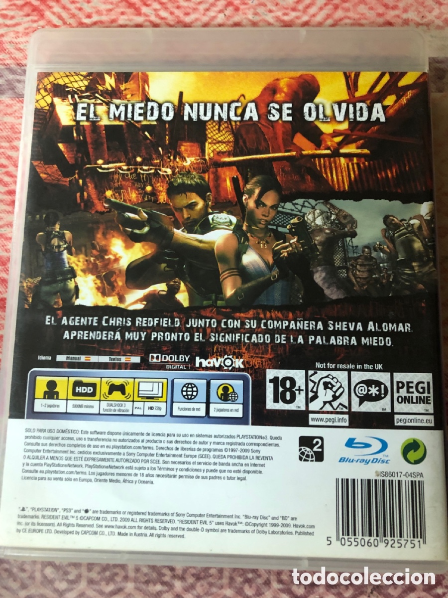 Videojuegos y consolas: Resident evil 5 juego play 3 - Foto 2