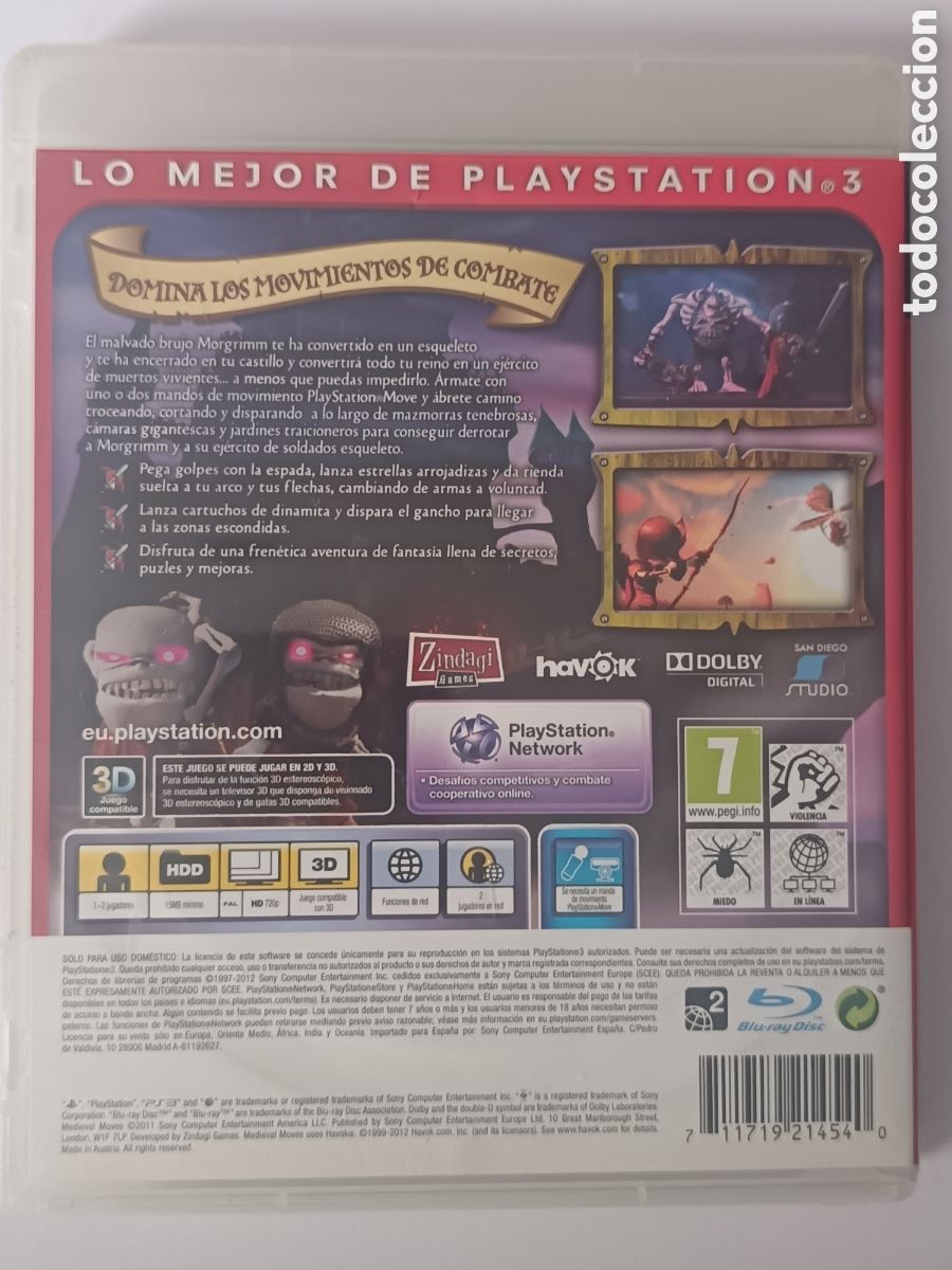 Videojuegos y consolas: PS3 MEDIEVAL MOVES ESSENTIALS - Foto 2
