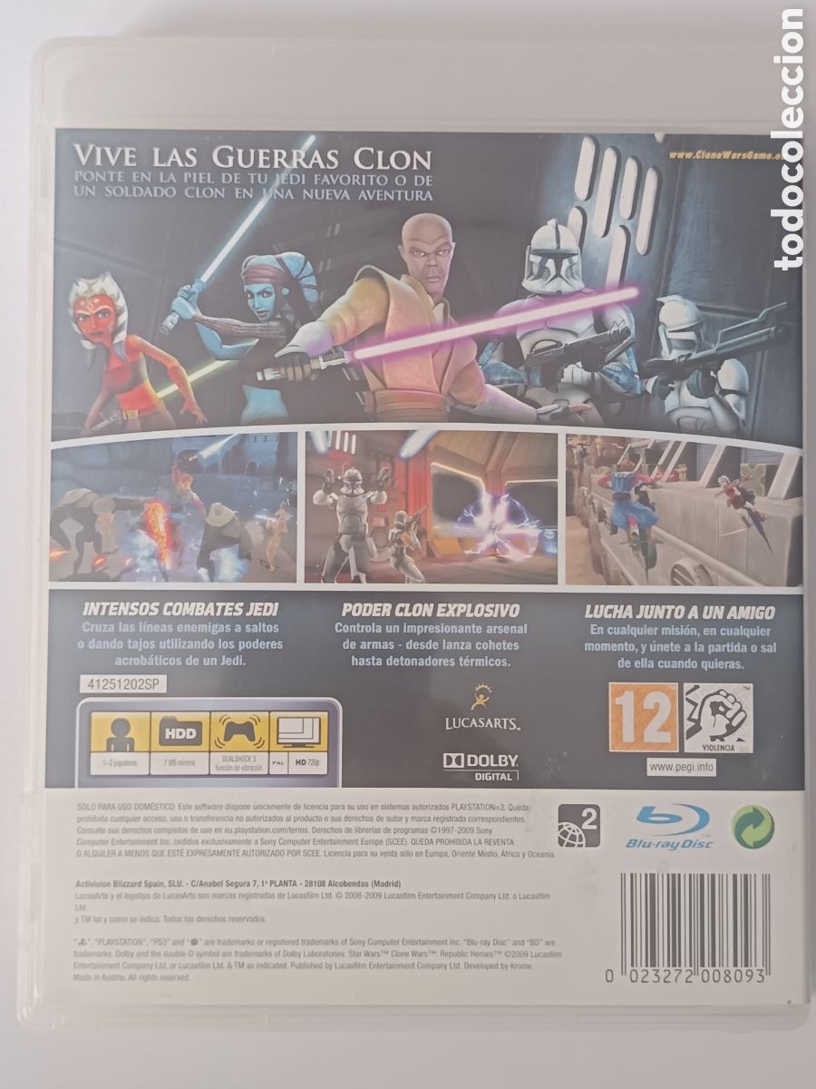 Videojuegos y consolas: PS3 STAR WARS THE CLONE WARS - Foto 2