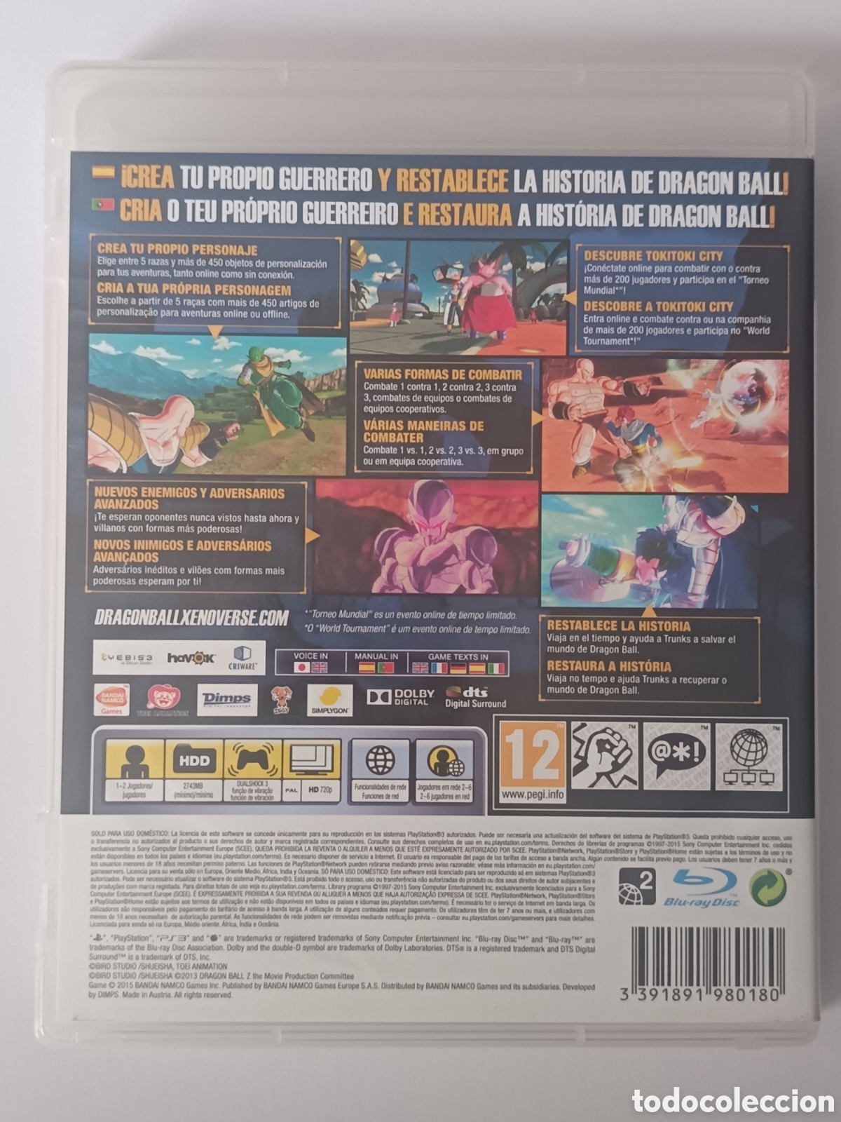 Videojuegos y consolas: PS3 DRAGON BALL XENOVERSE - Foto 2
