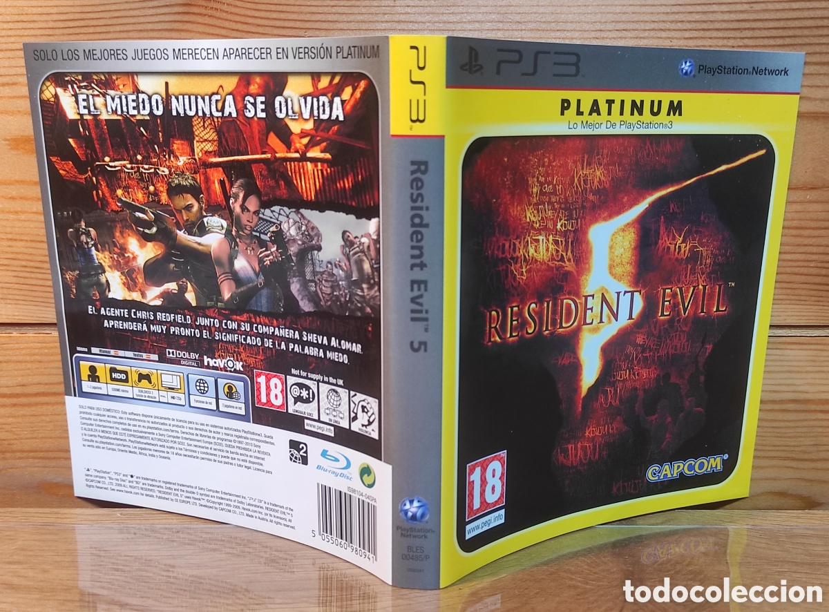 Videojuegos y consolas: Resident Evil 5 PS3 Platinum con manual - Foto 6