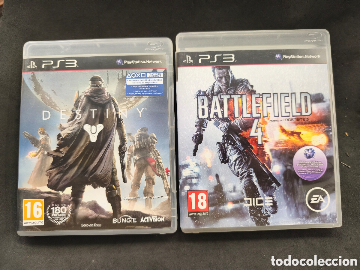 Videojuegos y consolas: 2 juegos de PS3 Battlefield 4 , Destiny