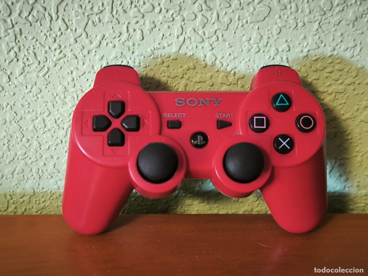 Videojuegos y consolas: Mando PS3 DualShock 3 Rojo
