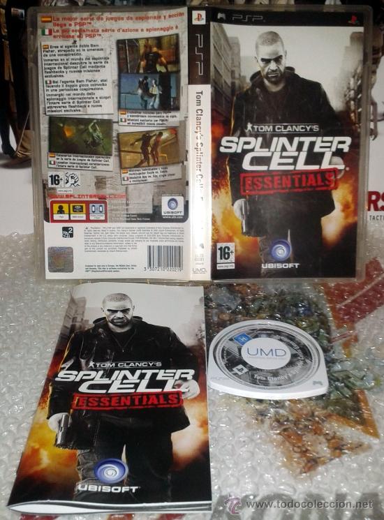 Videojuegos y consolas: SPLINTER CELL ESSENTIALS SONY PSP COMPLETO Pal espa&ntilde;a - Foto 1