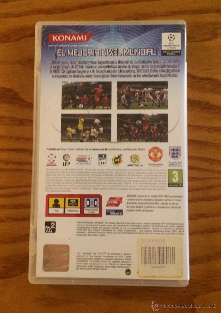 Videojuegos y consolas: Pro evolution soccer 2012 pes - VIDEOJUEGO - SONY - PSP - Foto 2