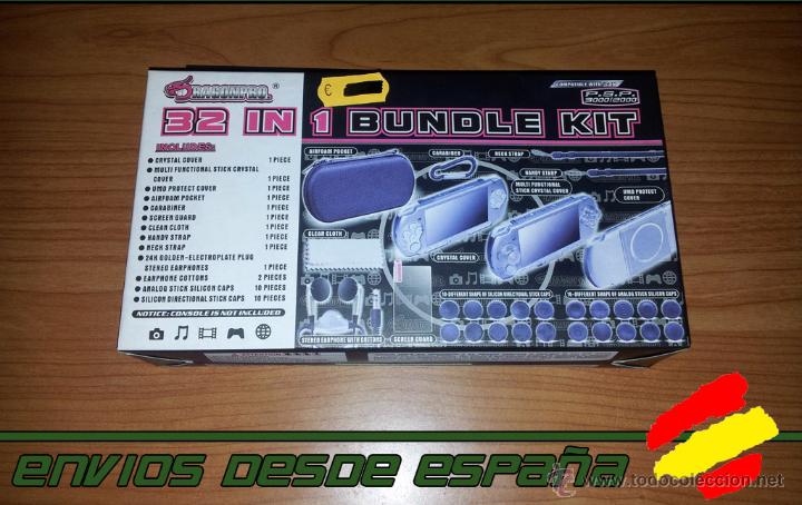 Videojuegos y consolas: 32 in 1 Bundle Kit - Dragon Pro PSP 2000 / 3000 - Foto 1