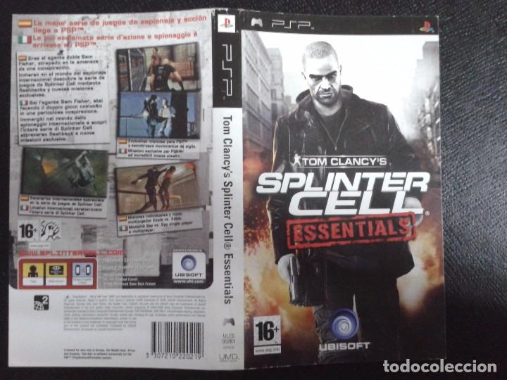 Videojuegos y consolas: SPLINCER CELL ESSENTIALS (CARATULA) - Foto 1