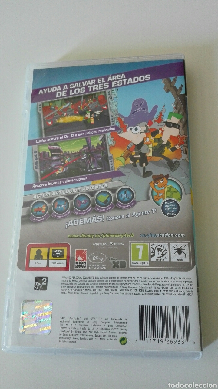 Videojuegos y consolas: Phineas y ferb a traves de la segunda dimensi&oacute;n psp - Foto 2