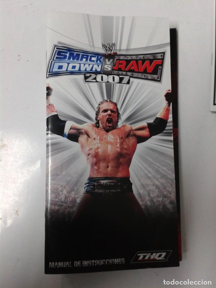 Videojuegos y consolas: SMACK DOWN 2007 (SOLO MANUAL DE INSTRUCCIONES ) - Foto 1
