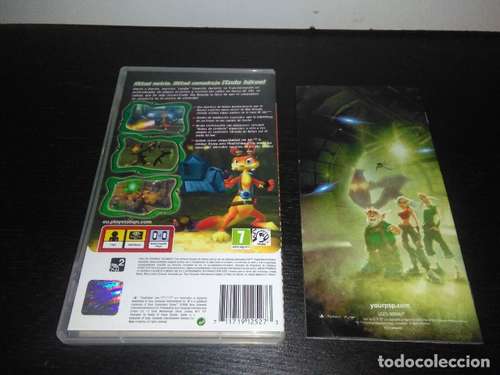 Videojuegos y consolas: caratula e instrucciones DAXTER PARA SONY PSP - Foto 2