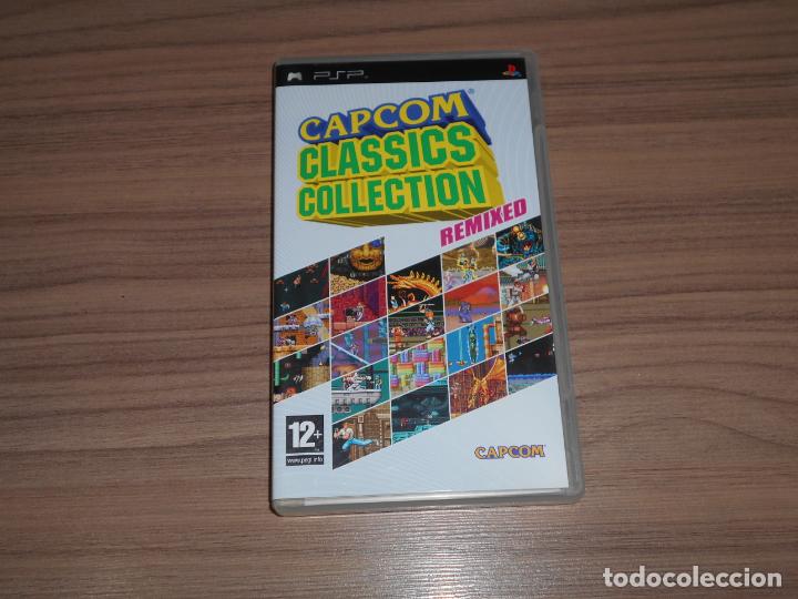 Videojuegos y consolas: CAPCOM CLASSICS REMIXED Completo SONY PSP Pal Espa&ntilde;a COMO NUEVO - Foto 1