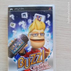 Videojuegos y Consolas: BUZZ! CONCURSO DE BOLSILLO PSP PLAYSTATION JUEGO, FUNDA, INSTRUCCIONES.. Lote 204816526
