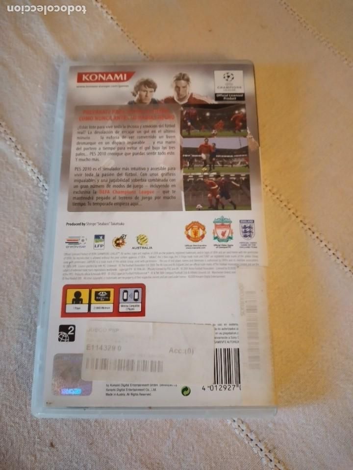 Videojuegos y consolas: PES 2010 PRO EVOLUTION SOCCER 10 PSP ,completo - Foto 5