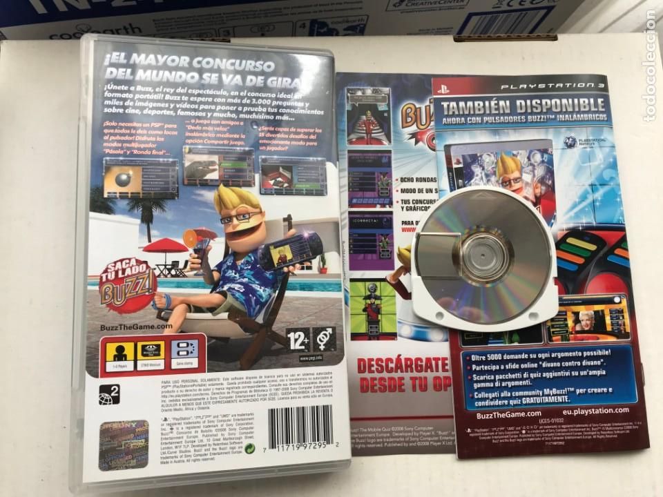 Videojuegos y consolas: BUZZ CONCUROS DE BOLSILLO PSP KREATEN - Foto 2