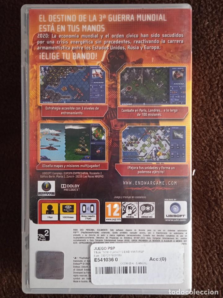 Videojuegos y consolas: Tom Clancys End war psp - Foto 3