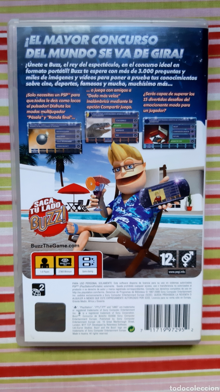 Videojuegos y consolas: JUEGO PSP BUZZ &rdquo;CONCURSO DE BOLSILLO&rdquo; - Foto 2