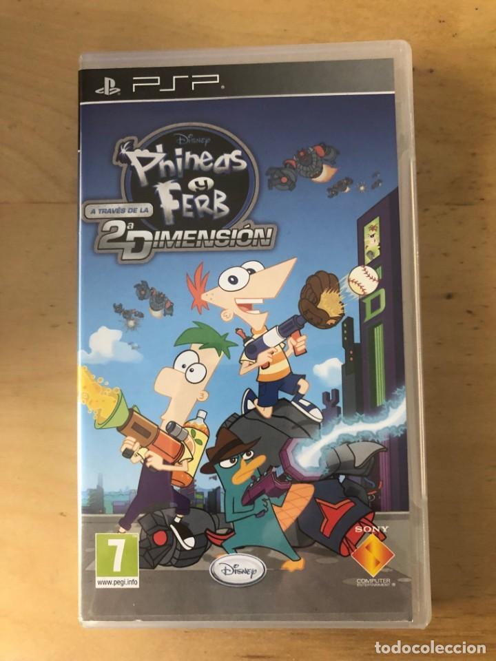 Videojuegos y consolas: PHINEAS Y FERB A TRAV&Eacute;S DE LA 2&ordf; DIMENSION PSP - Foto 1