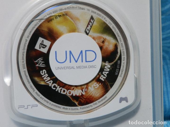 Videojuegos y consolas: JUEGO PSP SMACK DOWN vs RAW CON CAJA 2009 - Foto 3