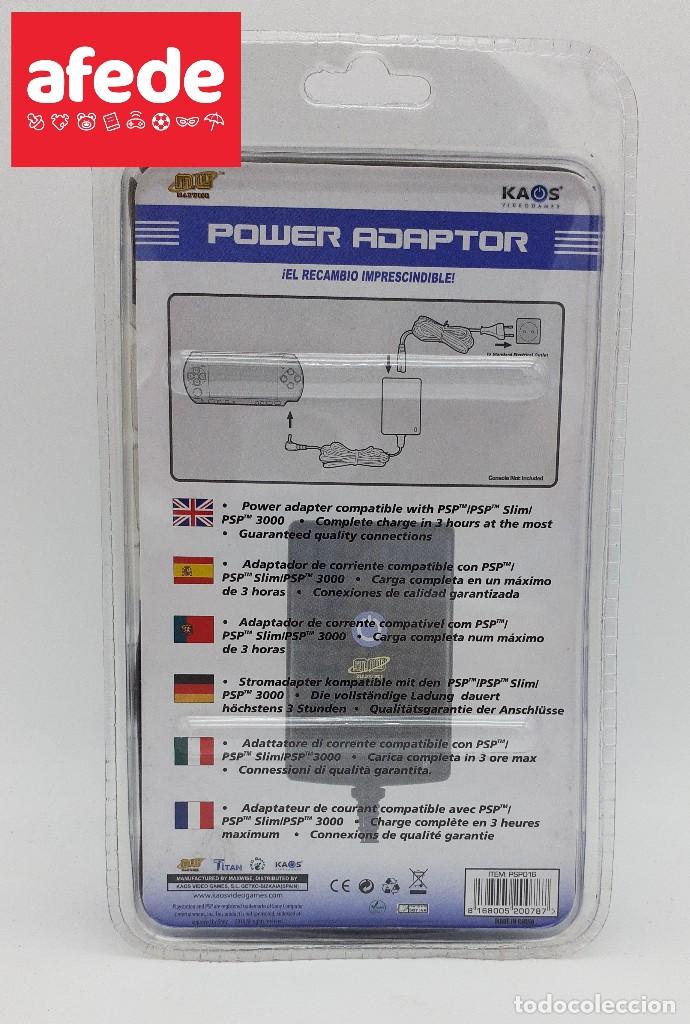 Videojuegos y consolas: ADAPTADOR DE CORRIENTE COMPATIBLE CON PSP. KAOS VIDEOGAMES. - Foto 2