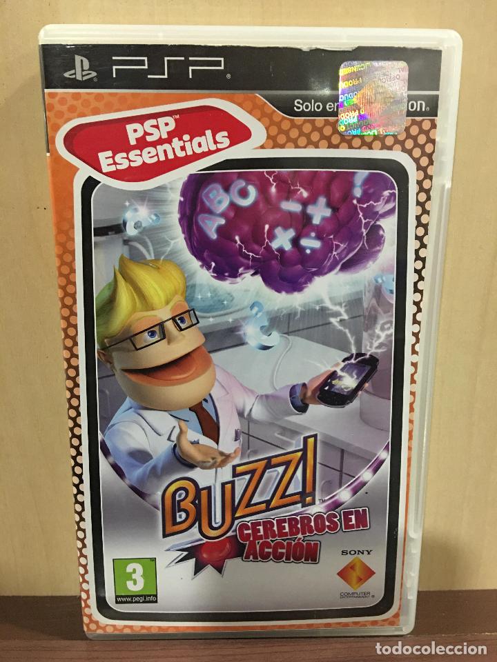 Videojuegos y consolas: Buzz Cerebros en Acci&cent;n (Essentials) - PSP (2&ordf; Mano - Bueno) - Foto 1