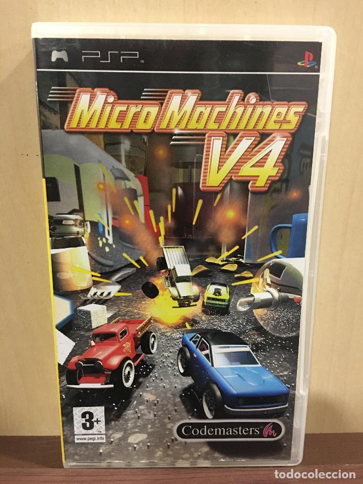 Videojuegos y consolas: Micro Machines V4 - PSP (2&ordf; Mano - Bueno) - Foto 1