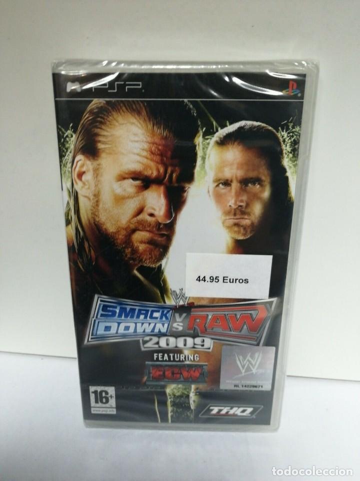 Videojuegos y consolas: PSP SMACKDOWN VS RAW 2009 NUEVO/PRECINTADO - Foto 1