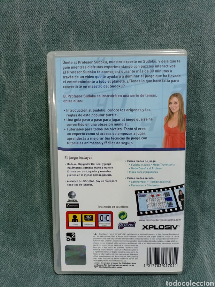 Videojuegos y consolas: JUEGO PSP - PROFESOR SUDOKU - Foto 2