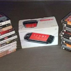 Videojuegos y Consolas: PSP 3004 + CAJA + CARGADOR + 2 TARJETAS MEMORIA + 22 JUEGOS + 1 PELICULA. Lote 314197218