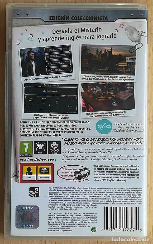Videojuegos y consolas: Sony PSP: Play English. Impecable. Con mini-p&oacute;ster. - Foto 2