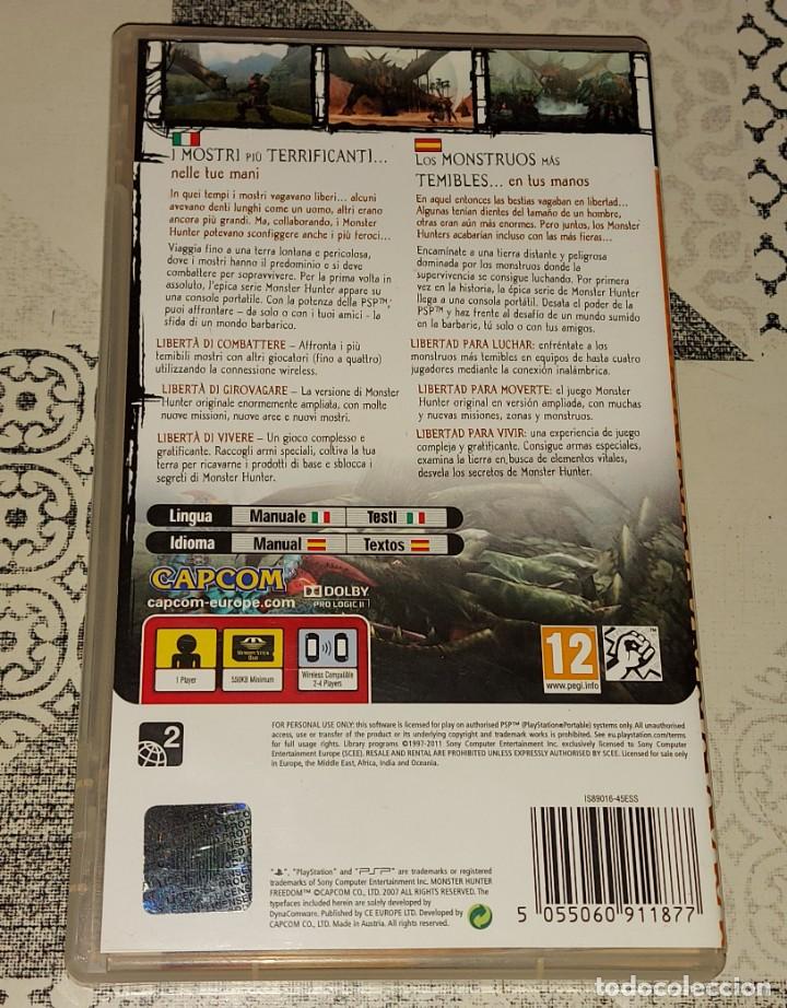 Videojuegos y consolas: MONSTER HUNTER FREEDOM PSP Essentials PAL ESPA&Ntilde;A - Foto 2