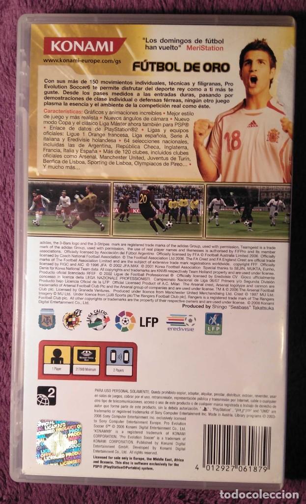 Videojuegos y consolas: ❤️ Juego PES 6 Original para PSP - Foto 3