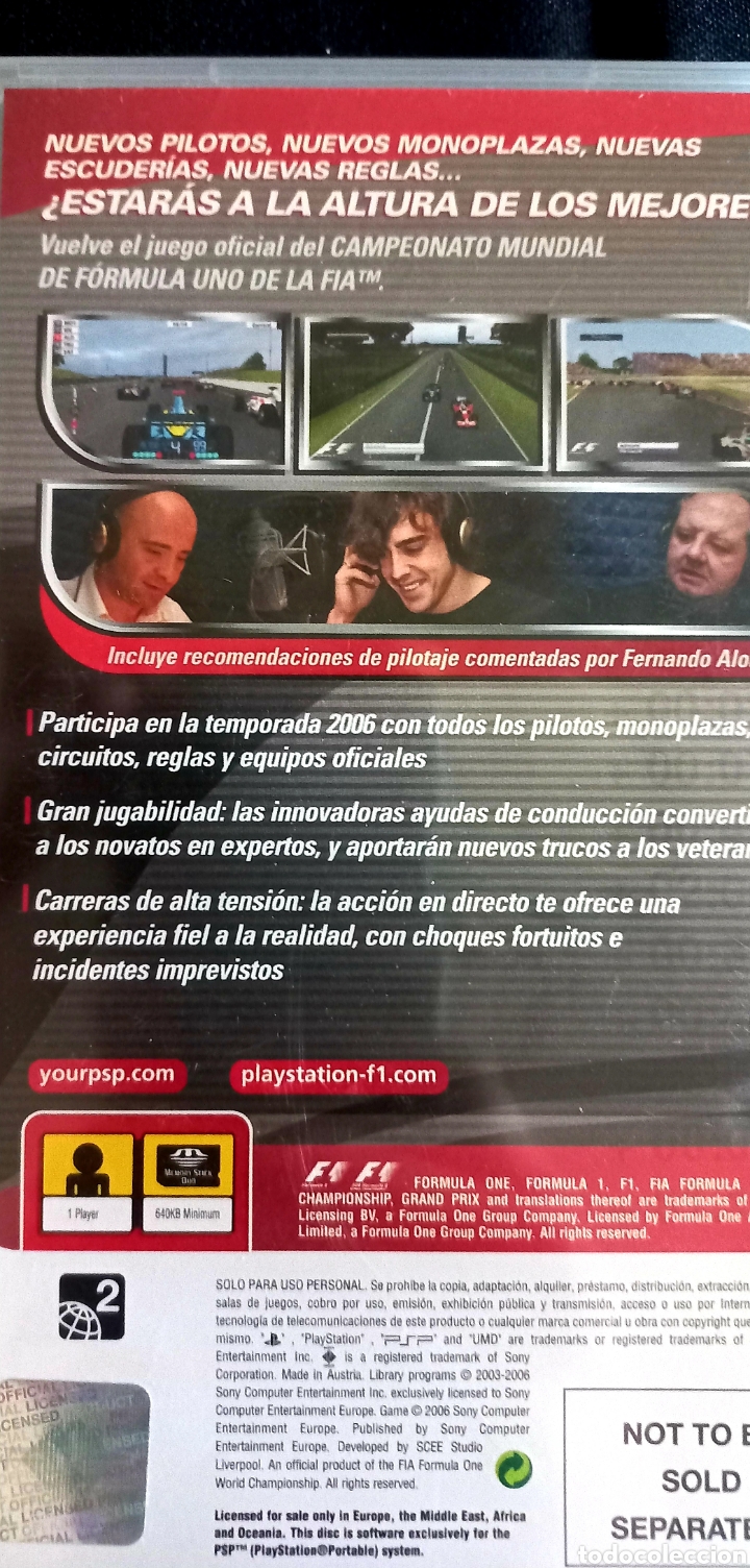 Videojuegos y consolas: FORMULA ONE PSP - Foto 3