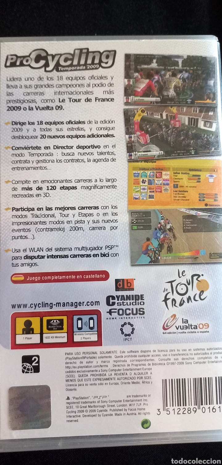Videojuegos y consolas: PROCYCLING TEMPORADA 2009 - Foto 2
