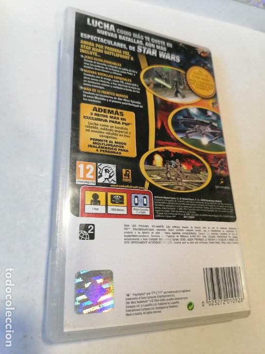 Videojuegos y consolas: STAR WARS BATTLE FRONT PSP SONY COMPLETO - Foto 3