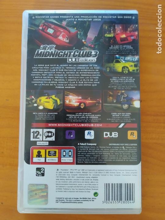 psp midnight club 3 dub edition - solo caja, ca - Buy Video games and consoles  PSP on todocoleccion