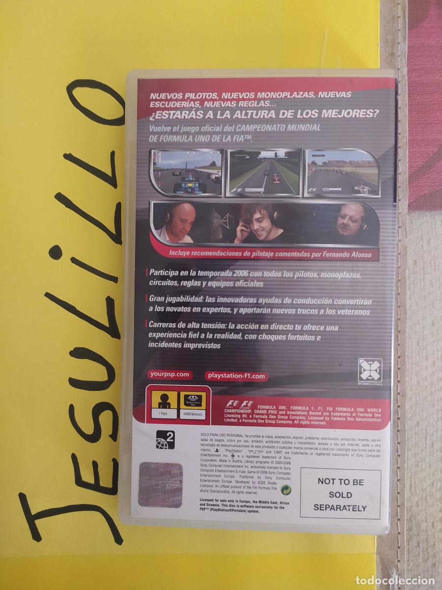Videojuegos y consolas: JUEGO PSP FORMULA ONE 06 VERSI&Oacute;N ESPA&Ntilde;OLA - Foto 3