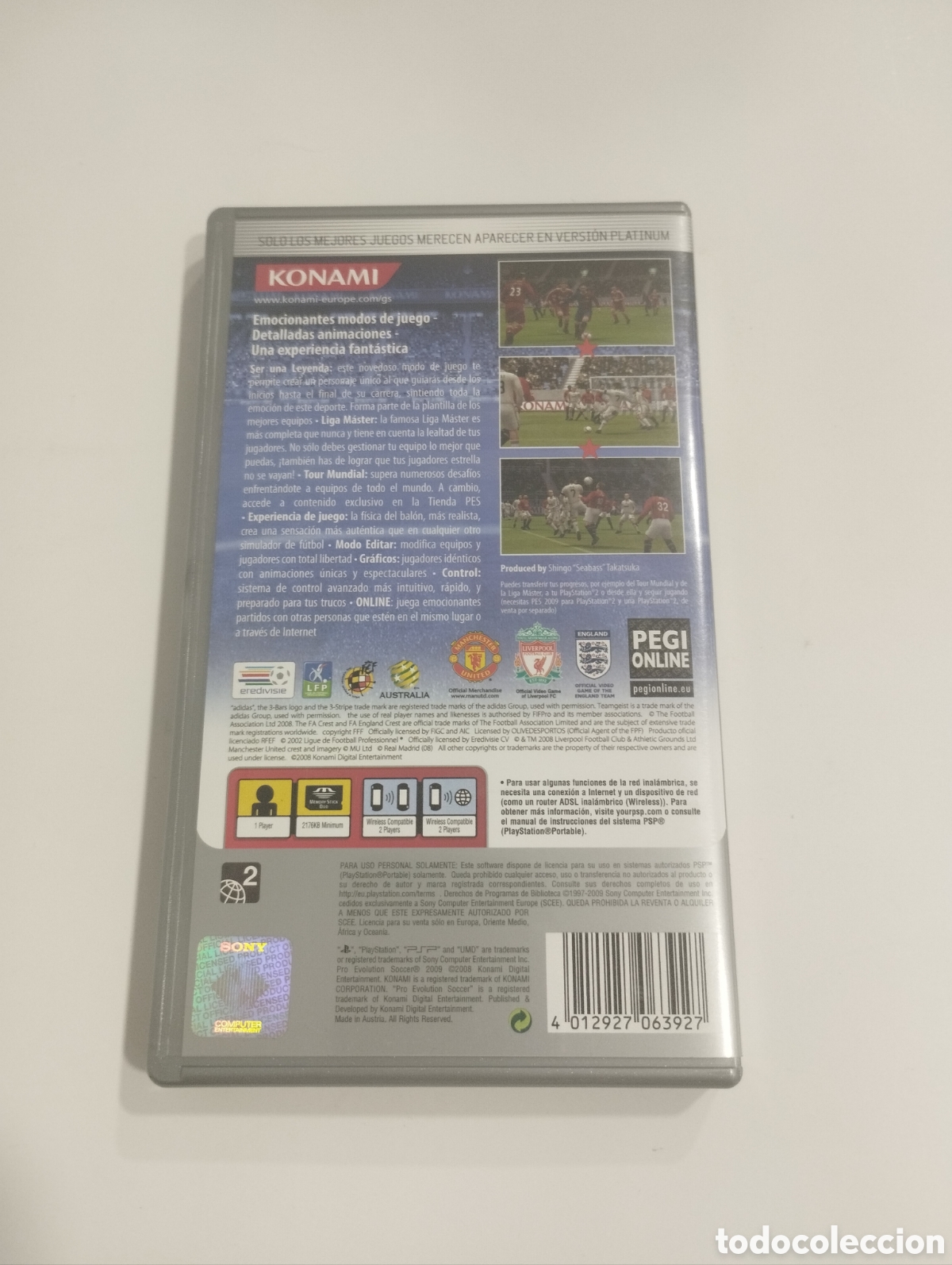Videojuegos y consolas: PES2009 Pro Evolution Soccer. PSP. - Foto 6