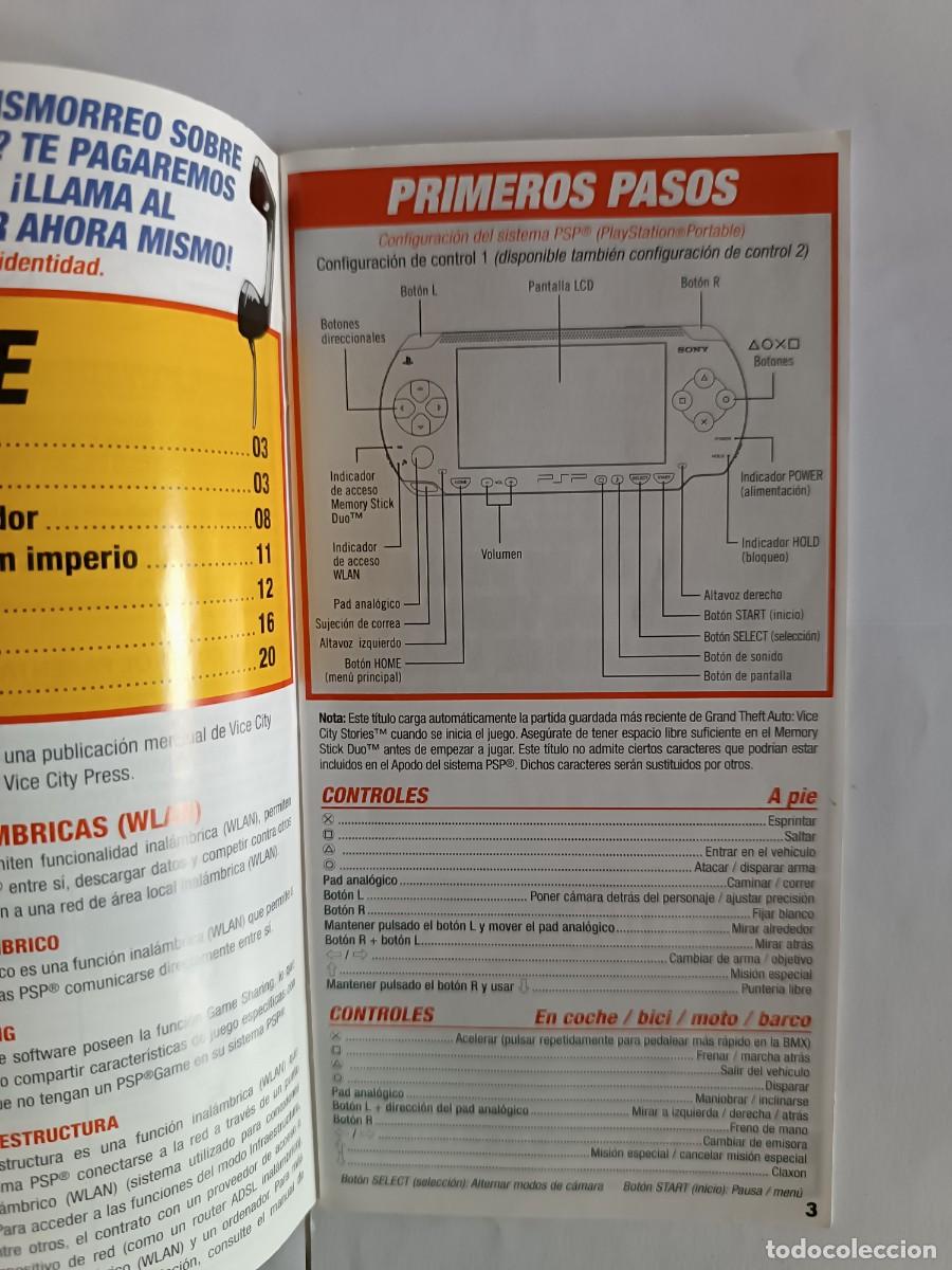 Videojuegos y consolas: Manual vice city PSP - Foto 2