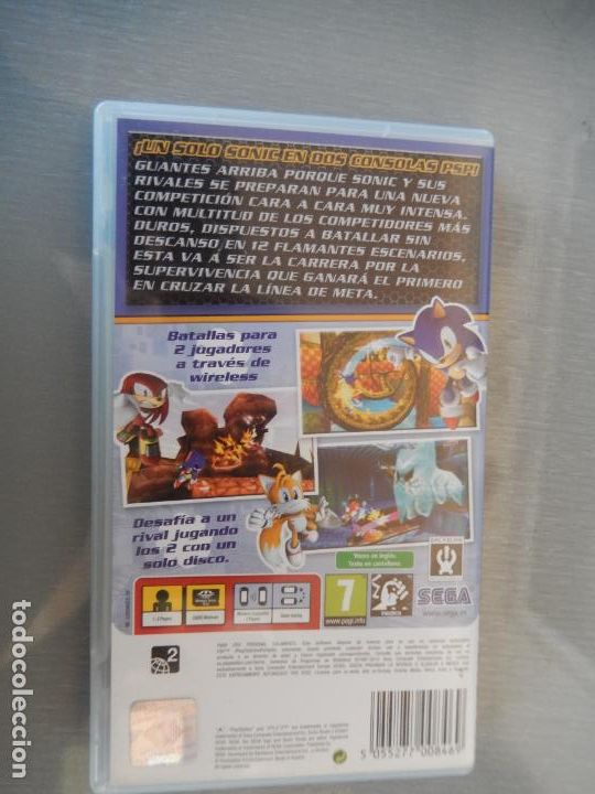 Videojuegos y consolas: CAJA E INSTRUCCIONES - SONIC RIVAL 2 - SEGA - PSR ESSENTIALS - Foto 3