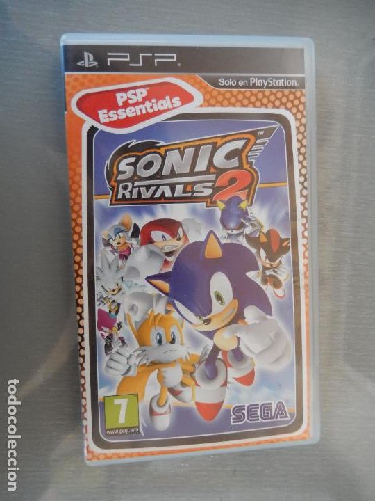 Videojuegos y consolas: CAJA E INSTRUCCIONES - SONIC RIVAL 2 - SEGA - PSR ESSENTIALS - Foto 1