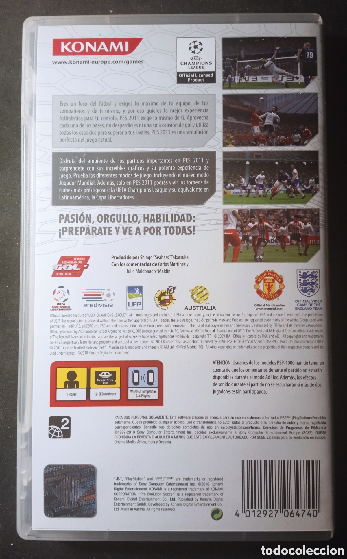Videojuegos y consolas: PES2011/PRO EVOLUTION SOCCER - Foto 2