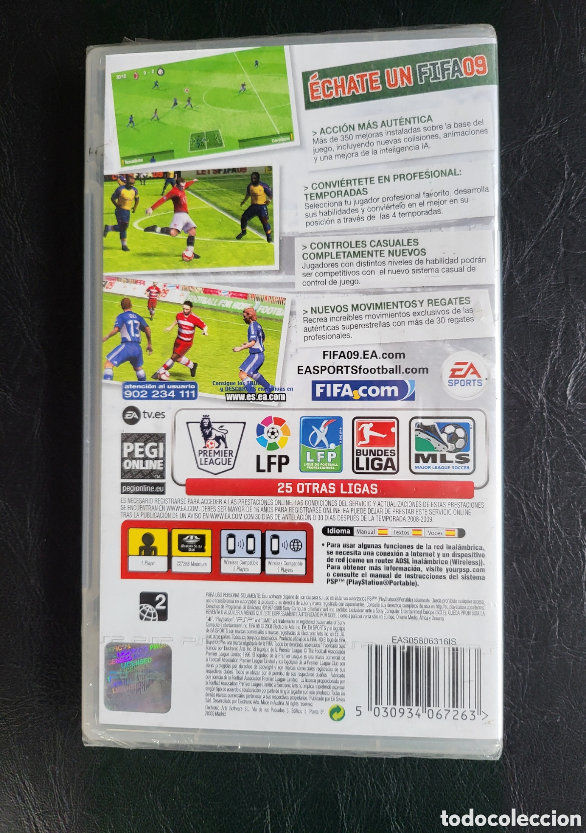 Videojuegos y consolas: Fifa 2009 psp precintado - Foto 2