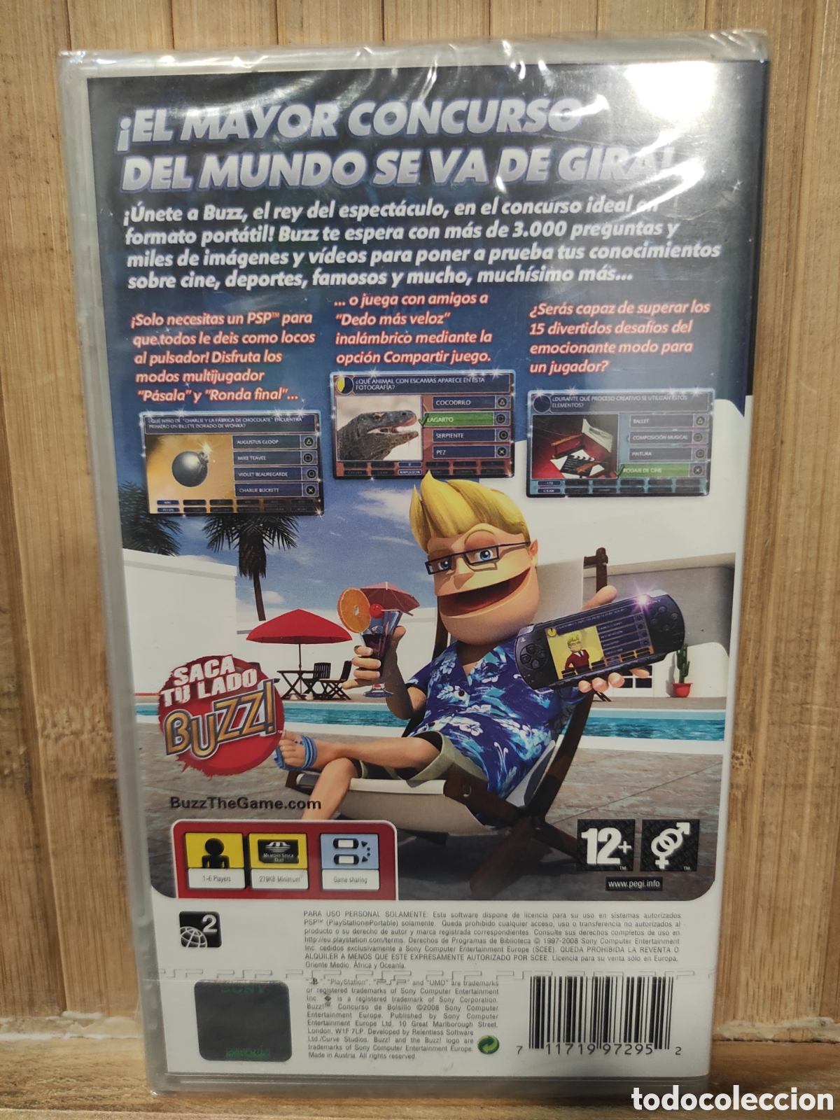 Videojuegos y consolas: BUZZ! CONCURSO DE BOLSILLO - JUEGO PSP PRECINTADO - Foto 2