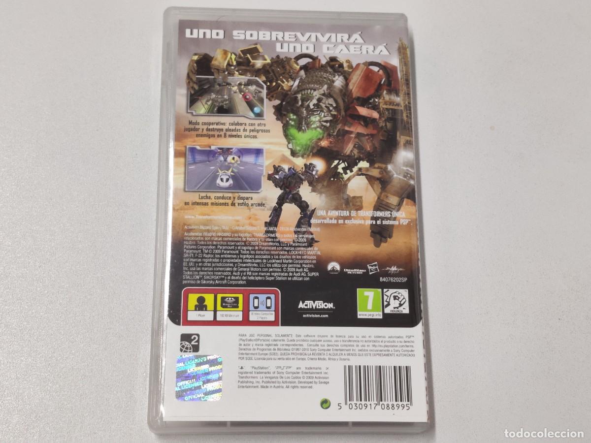 Videojuegos y consolas: TRANSFORMERS LA VENGANZA DE LOS CAIDOS . PSP - Foto 2