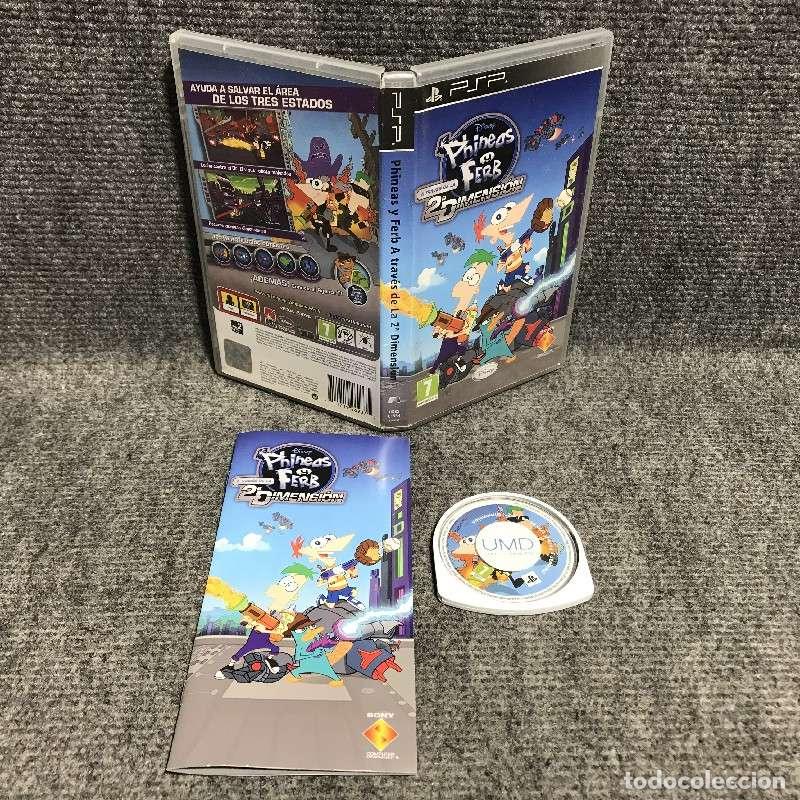 Videojuegos y consolas: PHINEAS Y FERB A TRAVES DE LA 2A DIMENSION SONY PSP - Foto 1