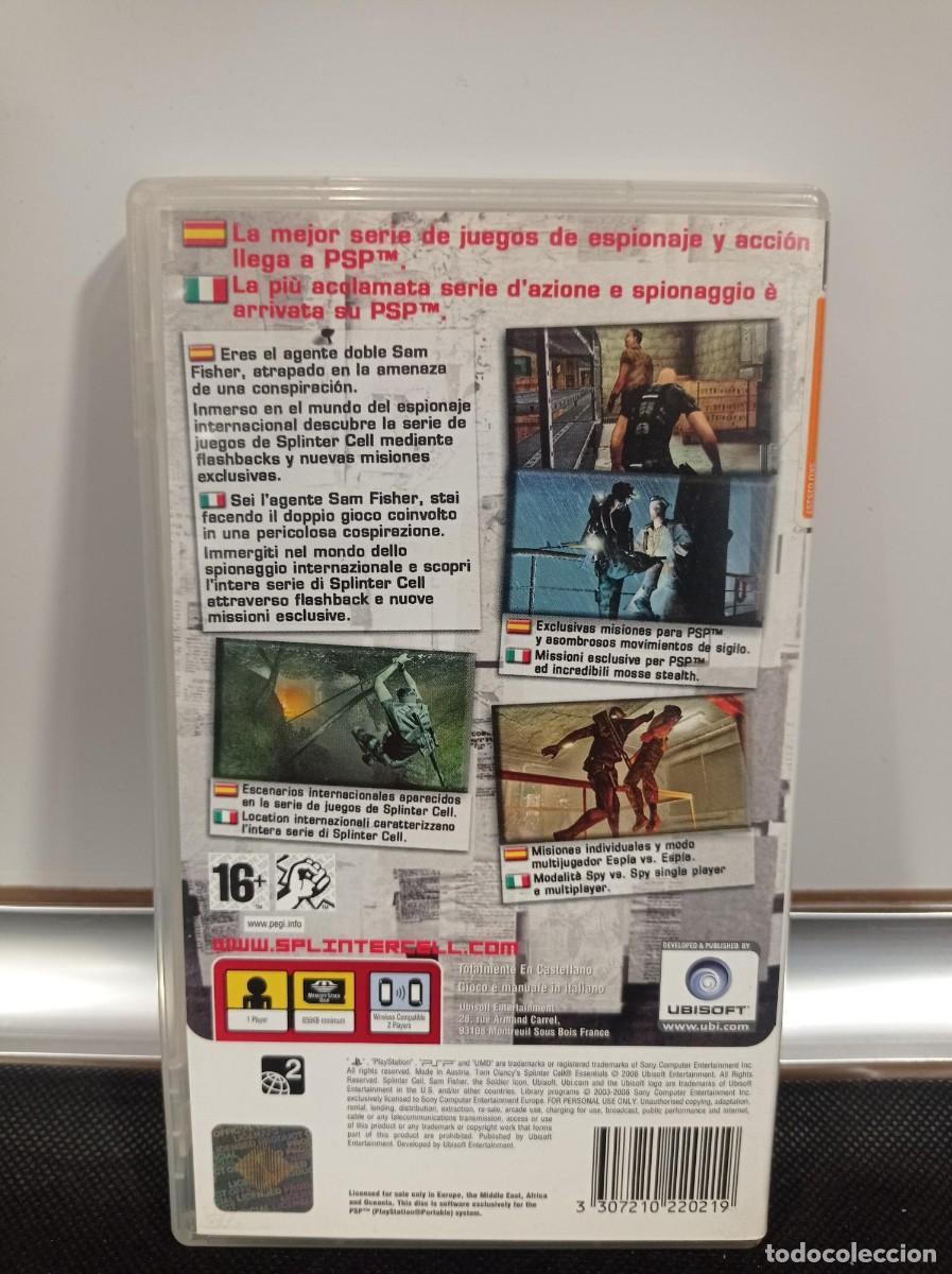 Videojuegos y consolas: JUEGO DISCO UMD SONY PSP: TOM CLANCY&acute;S SPLINTER CELL - Foto 2